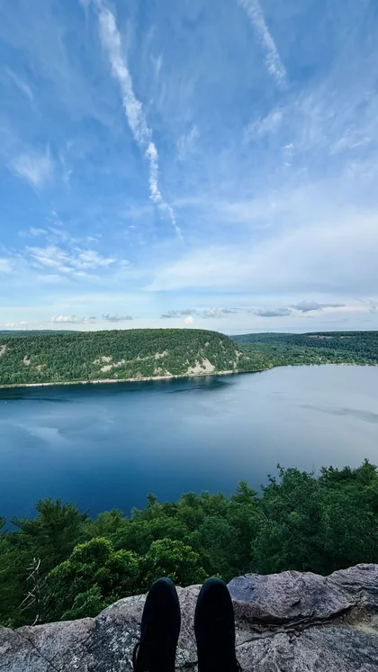 View over Devil’s Lake State Park, Wisconsin.